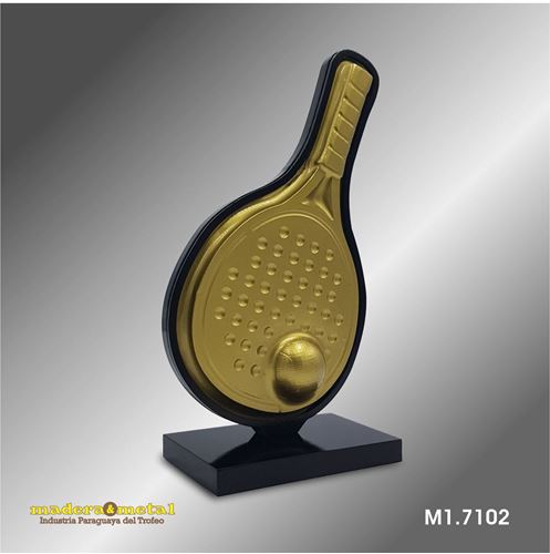 Imagen de M1.7102 Trofeo confeccionado en fibra de madera y modelado 3D.